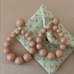 NWT Sezane Charlie Earrings, pink color.